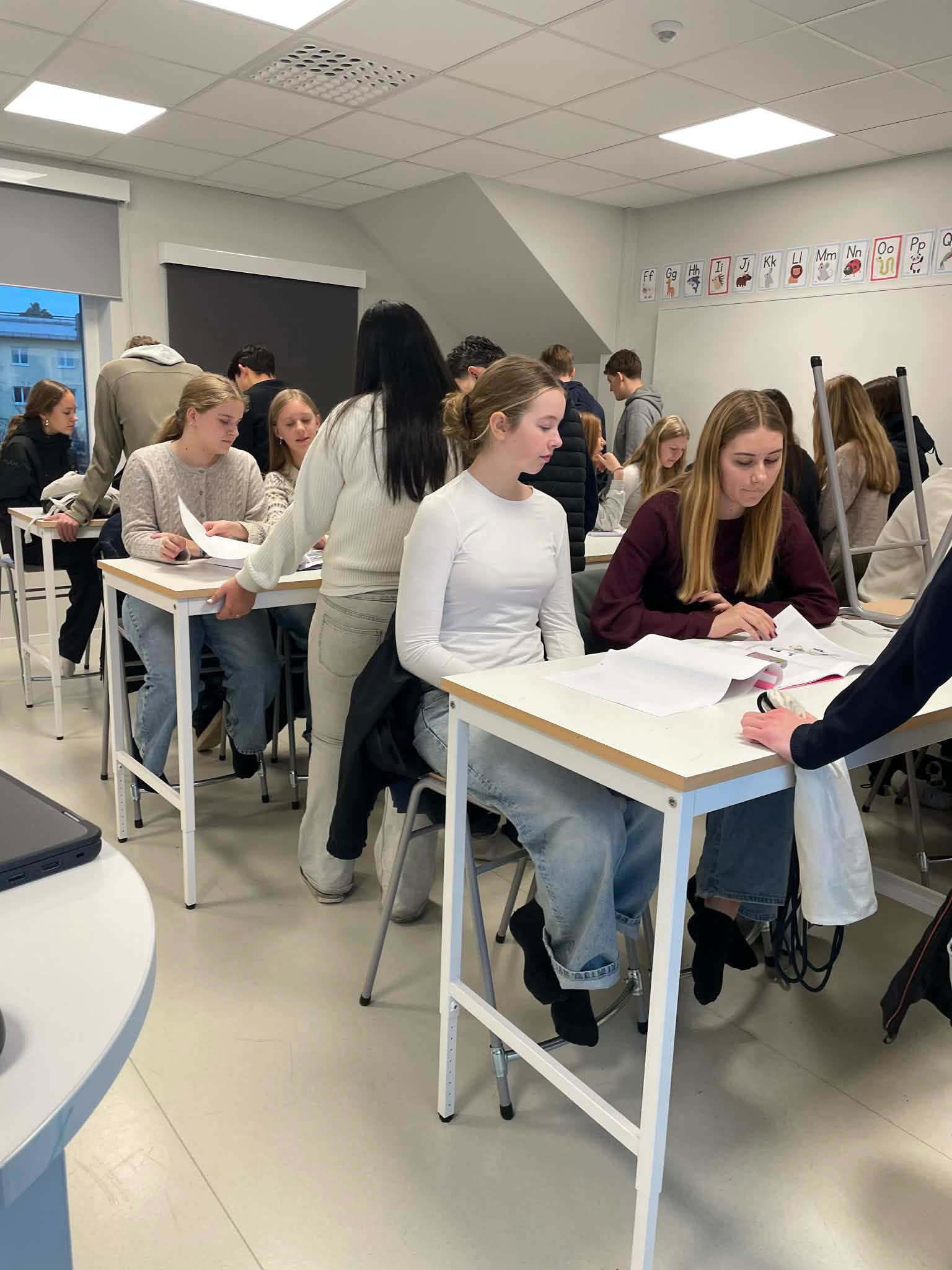 9. klasse på tur til Huddinge i Sverige