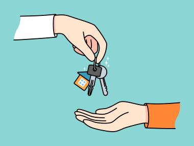 Illustration af nøgleoverdragelse